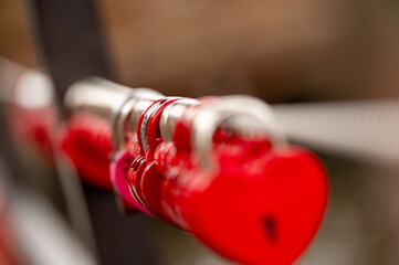 red heart on a white background