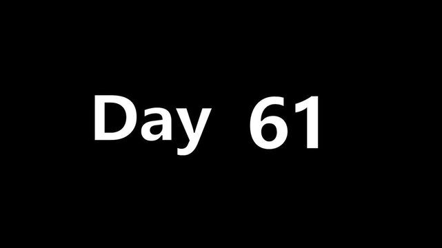 Day Counter Animation &ndash; 1 to 365 Days Timeline Motion