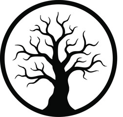 vector tree silhouette