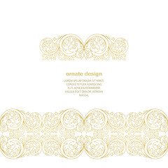 Vector frames for design template. Floral borders. Ornate decor for save the date, birthday, greeting card, wedding invitation, leaflet, poster, certificate, thank you message.