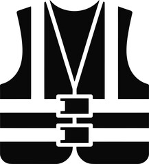 High visibility safety vest for construction workers and roadside safety