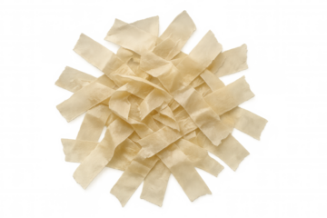 Masking tape strips with torn edges creating a chaotic, messy background pattern. Transparent background