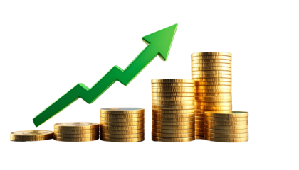  Financial Growth and Investment Success – Increasing Profits Concept