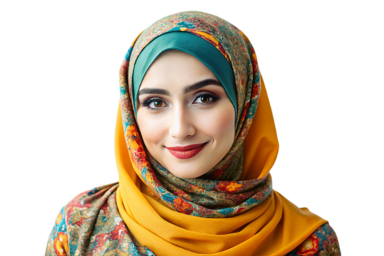 Beautiful Muslim Woman whit hijab - Powered by Adobe
