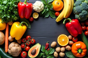 vegetables and fruits