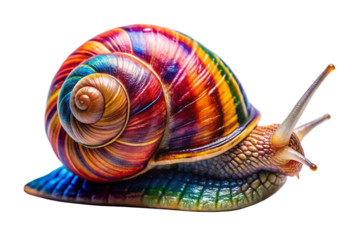 snail isolated on white background