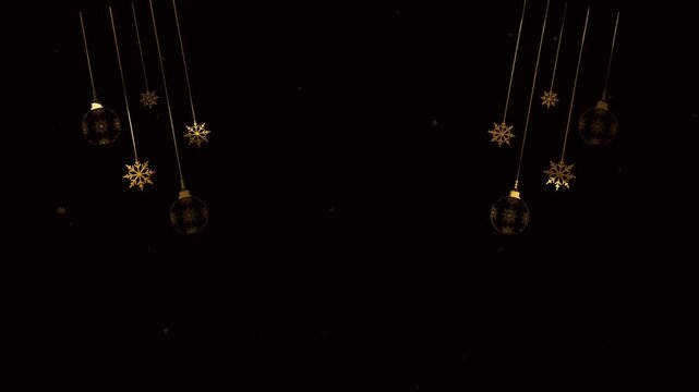 golden frame merry christmas and happy new year 2026 green screen background