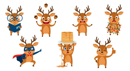 Fototapeta premium Cheerful Reindeer Parade