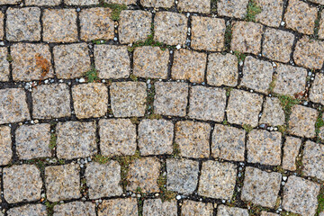 Rustic cobblestone pattern background