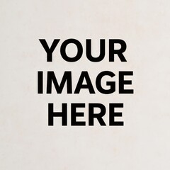 Placeholder mockup for custom image upload