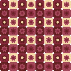 seamless pattern with flowers