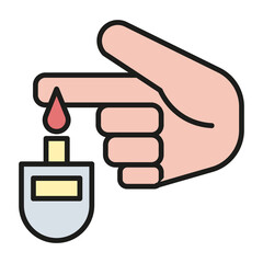 blood sugar vector icon
