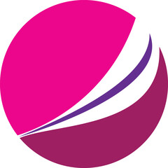 Abstract Globe with Swirls A Vibrant Logo Design