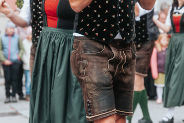 Traditional dance in upperaustria, pyhrn priel region