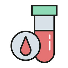 blood sample vector icon