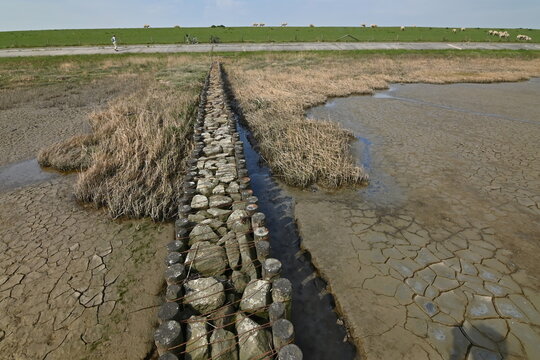 Lahnung an der Nordsee zum K&uuml;stenschutz