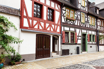 Half-timbered house, Braubach, Rhein-Lahn-Kreis district, Rhineland-Palatinate, Germany, Europe