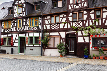 Half-timbered house, Braubach, Rhein-Lahn-Kreis district, Rhineland-Palatinate, Germany, Europe