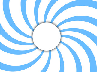 Blue and White Spiral Background Abstract Swirl Design