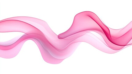 Abstract Pink Wave Design Flowing Softly