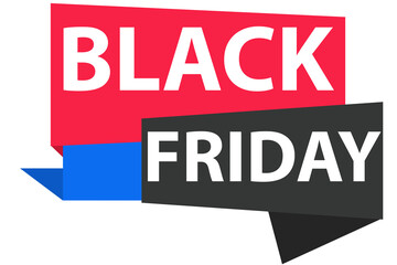 Creative origami Black Friday discount banner with folded geometric shapes and dynamic sale layout, transparent background
