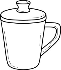 Simple Coffee Mug Illustration