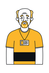 Executive manager avatar man portrait