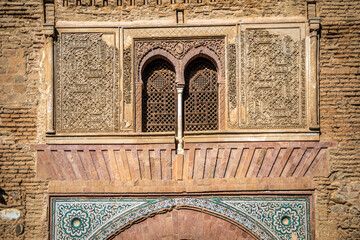 Fototapeta premium Wine Gate in the Alhambra complex, Granada, Andalusia, Spain, a UNESCO World Heritage Site