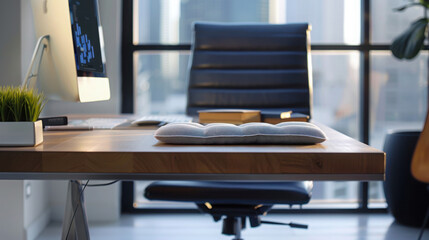 Reflexology footpad under desk --ar 16:9 --v 6 Job ID: f8856e77-0ba3-468f-b20f-0fb7665c6f55