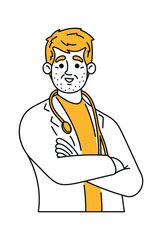 Man doctor character people profession