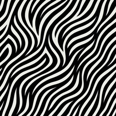 Fototapeta premium High-Fidelity Zebra Stripes Pattern in Black and White