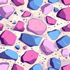 Pola Batu Abstrak Warna-warni Cerah Latar Belakang Digital
