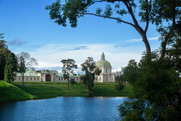 ORANIENBAUM, RUSSIA – AUGUST 24, 2025. An 18th-century palace and park complex on the shores of the Gulf of Finland.