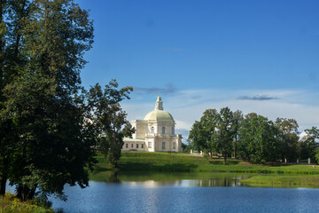 ORANIENBAUM, RUSSIA – AUGUST 24, 2025. An 18th-century palace and park complex on the shores of the Gulf of Finland.