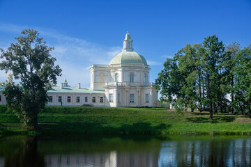 ORANIENBAUM, RUSSIA – AUGUST 24, 2025. An 18th-century palace and park complex on the shores of the Gulf of Finland.