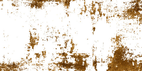 Gold grunge on transparent background. Gold grunge texture with distressed effect - abstract patina background. Gold wall texture for design and creative projects - vector illustration 