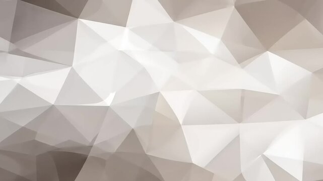 A geometric abstract image with a light gray and white color palette, with triangular shapes