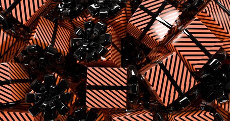  Halloween gift boxes background