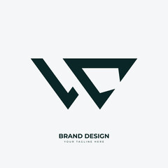 Elegant WC Creative Monogram Logo Design