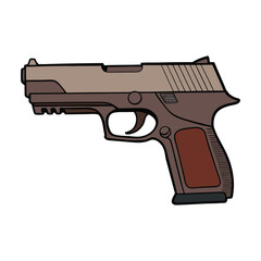Fototapeta premium Sig Sauer P320 — modular, striker-fired 9mm pistol with polymer frame, removable fire-control unit, and versatile size/config options; prized for reliability and duty use. Trusted.