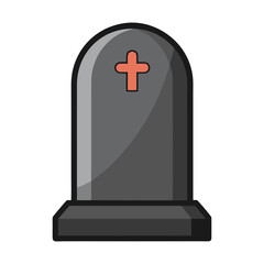 Obraz premium Tombstone vector art