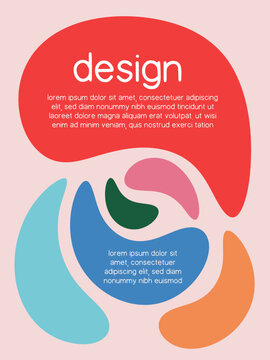 Multicolor Minimalist Abstract Bubbles Poster Backgrounds. Modern Artistic Design Template for Event, Ads, Social Media Posts, Stories, Shop, Discount Sale and Flyers