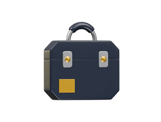 hand bag icon 3d illustration render