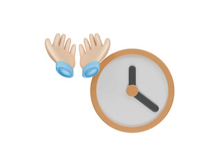prayer time icon 3d illustration render