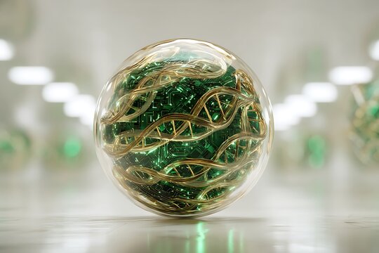 data, medical, abstract, technology, futuristic, science, digital, visualization, sphere, network, neural, dna, 3d, complex, rotating, projection, helix, health, rendering, biology, geometric, globe, 