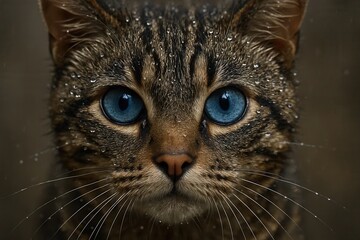 Latvia, Kandava, 2025-08-23, Latvijas kauss A Close-Up of a Cat's Eyes