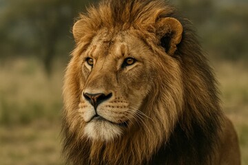 Latvia, Kandava, 2025-08-23, Latvijas kauss The Majestic Gaze of a Lion in the Wild