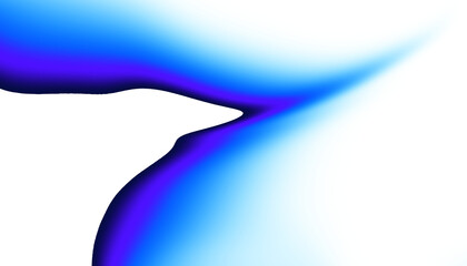 Blue minimal wavy lines abstract futuristic tech background. Overlay blue gradient PNG digital banner design concept illustration