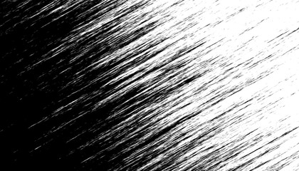 Obraz premium Abstract Black and Transparent Overlay Grunge Texture with Streaks, Scratches, and Wear Marks. Black Overlay background