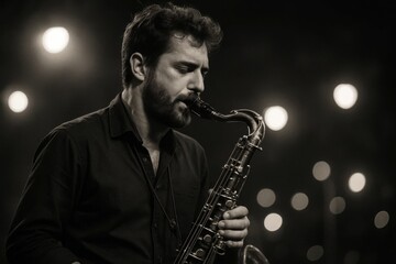 Latvia, Kandava, 2025-08-23, Latvijas kauss A Solo Saxophonist Captivates with Passionate Performance